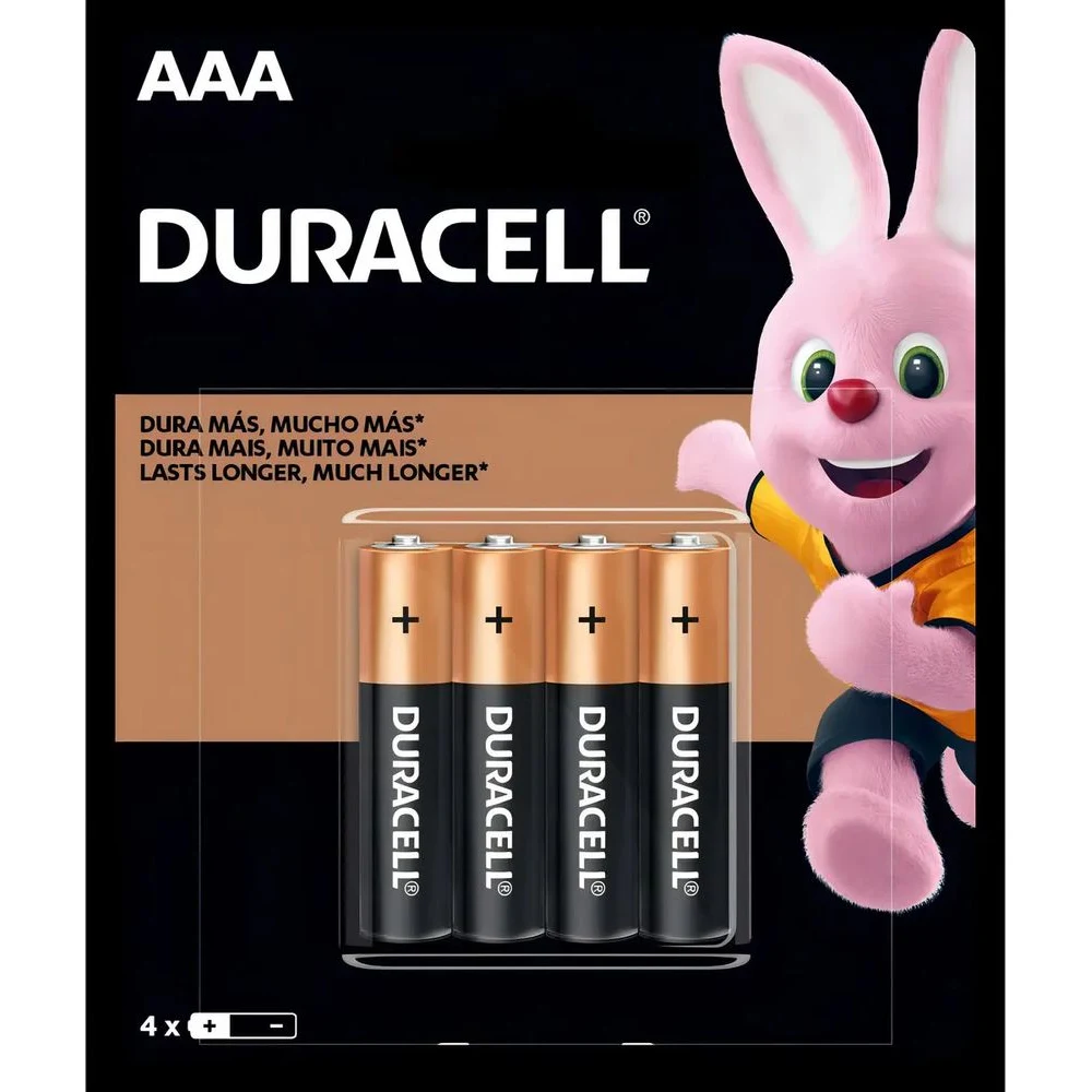 Pilas Duracell Mini AAA x4