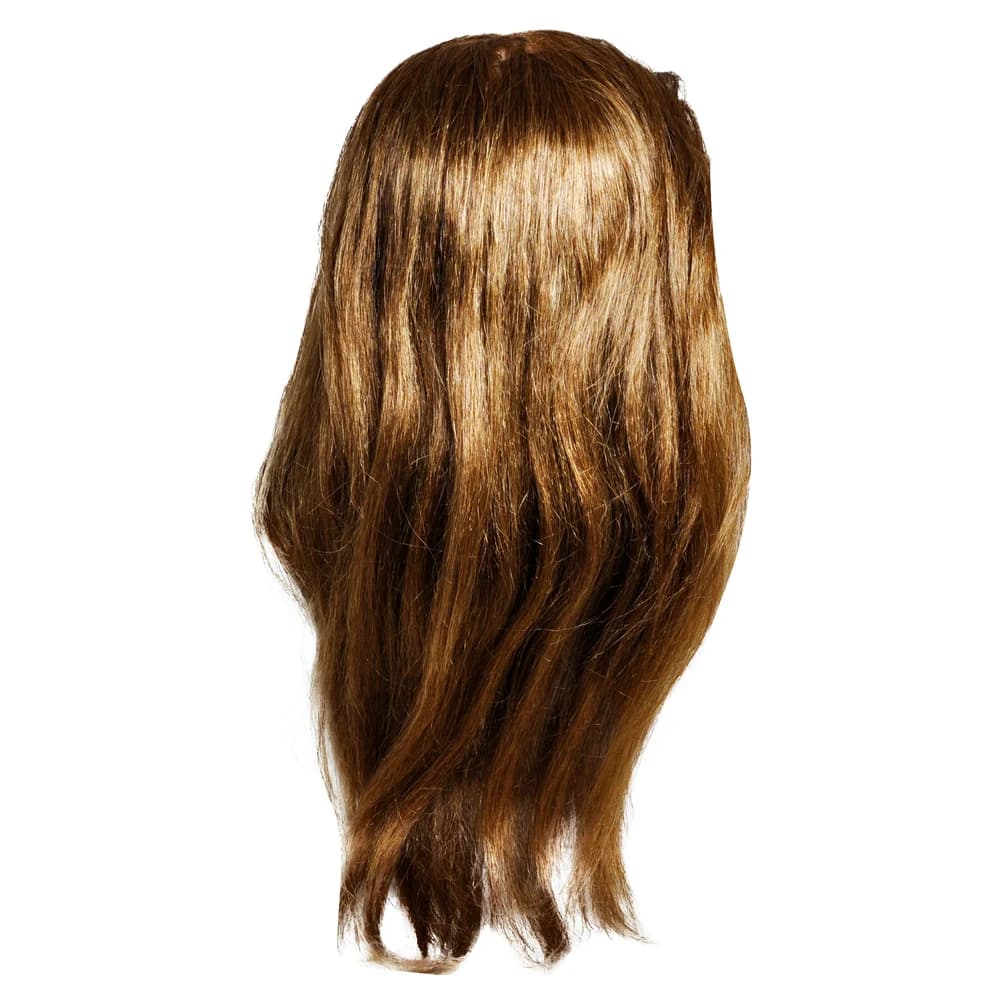 Cabeza de Práctica Jessamy 100% Pelo Natural Castaño 50cm