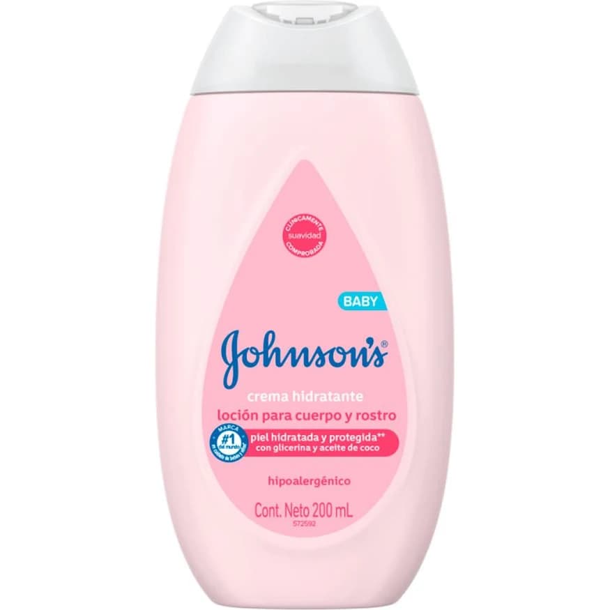 Crema Corporal Johnson's Baby Rosa 200 ml