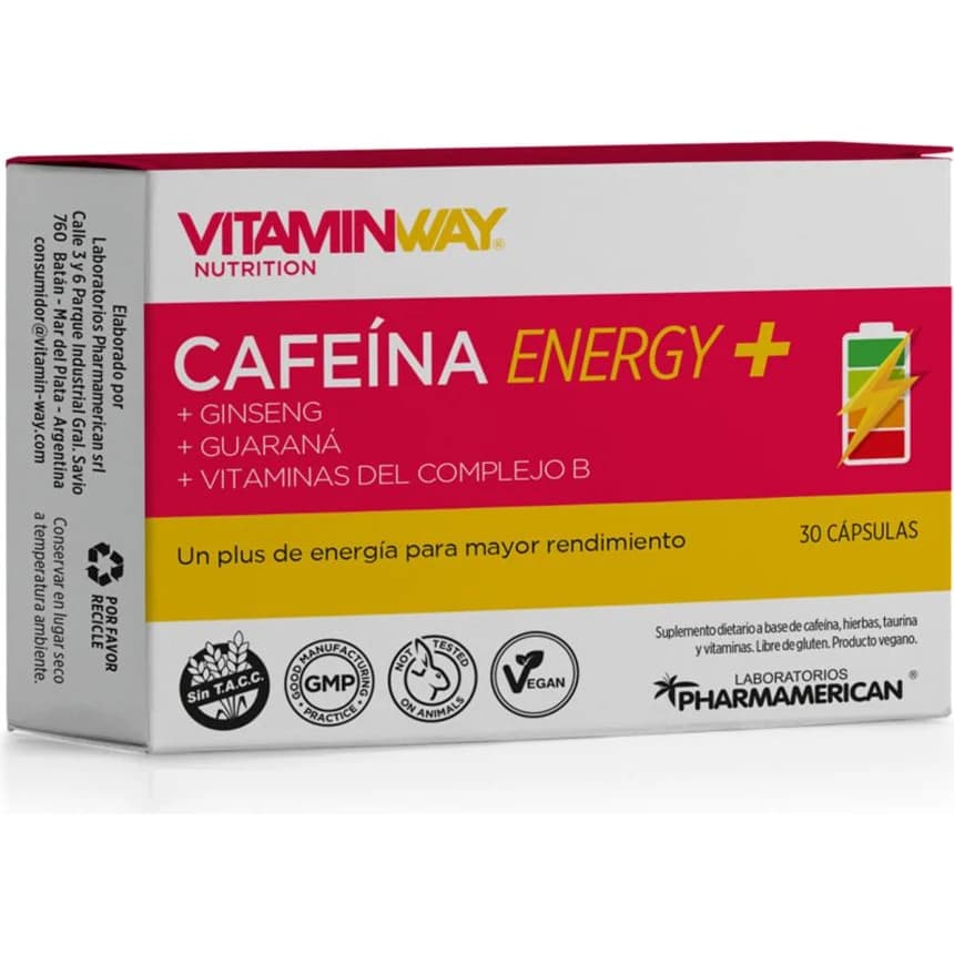 Vitamin Way Cafeína Energy x 30 Cápsulas