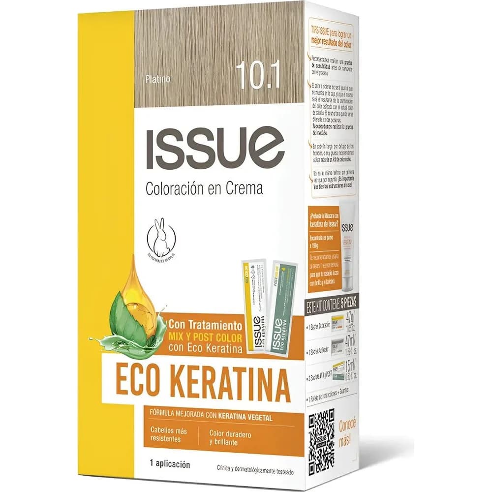 Tintura Capilar Issue Kit Eco Extra Keratina Tono 10.1