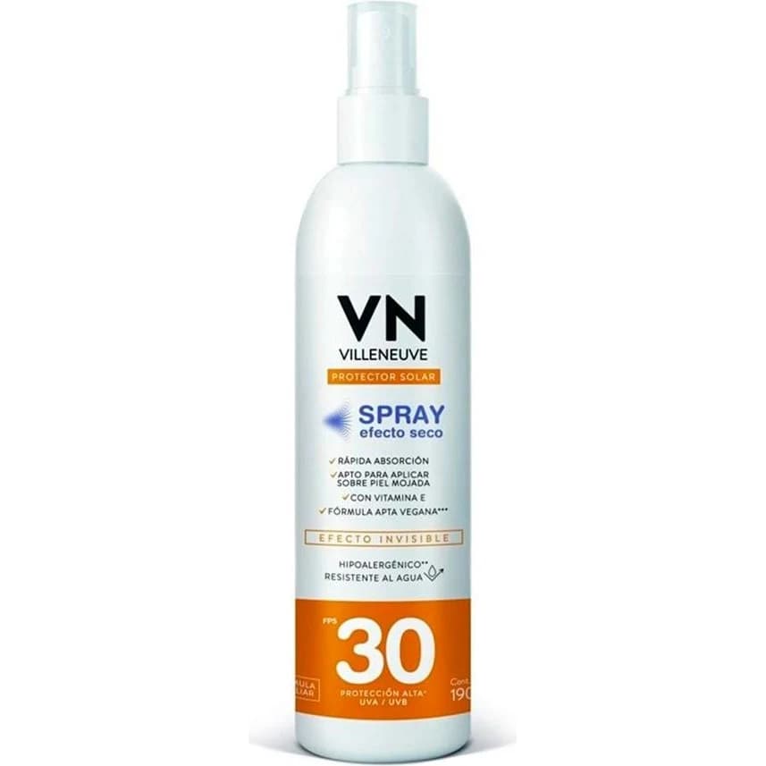 Protector Solar en Seco Villeneuve FPS 30 190 ml