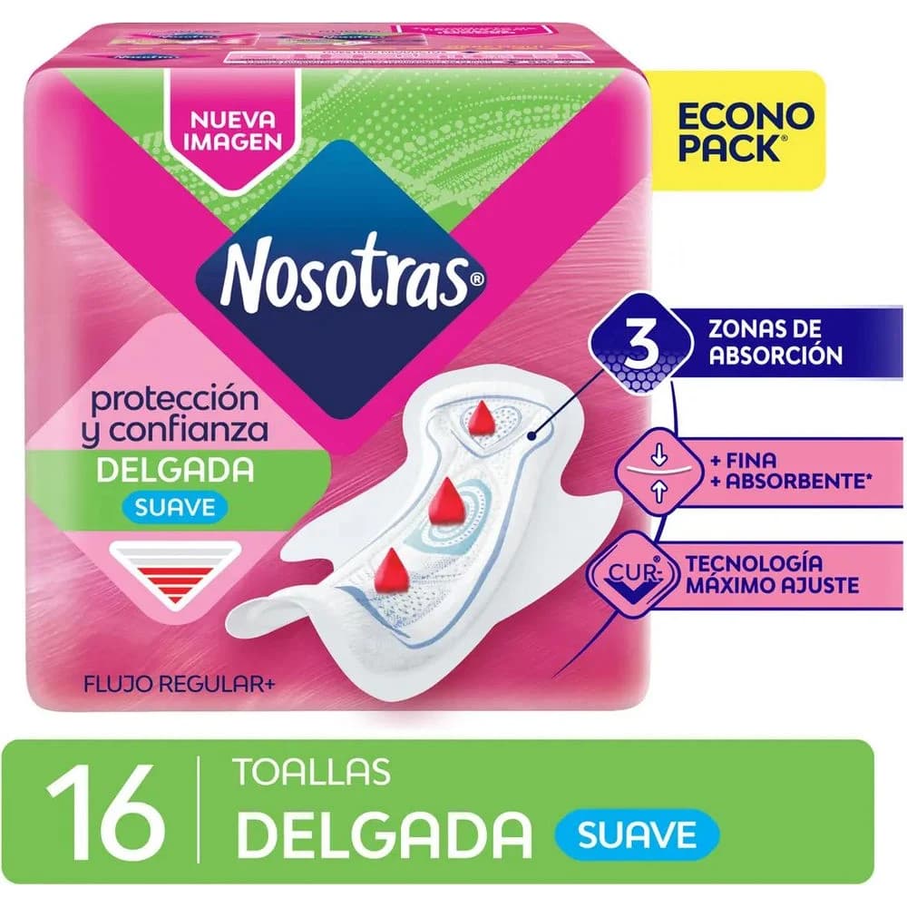 Toallas Femeninas Nosotras Invisibles con Caléndula x 16