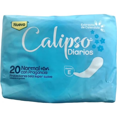 Protector Femenino Anatómico Calipso con Desodorante x20 Unidades