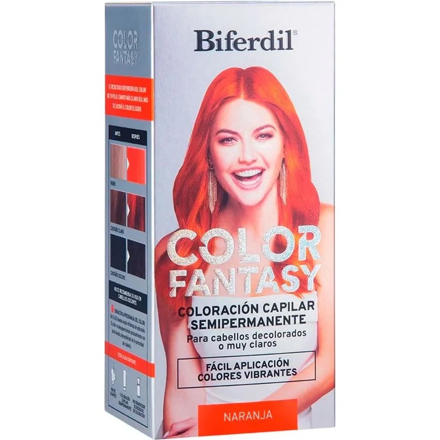 Tintura Capilar Biferdil Kit Fantasy Naranja