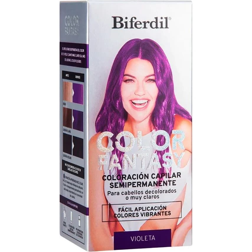 Tintura Capilar Biferdil Kit Fantasy Violeta