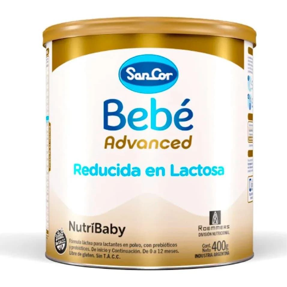 Fórmula Láctea Sancor Bebé Advanced Reducida en Lactosa 400 g
