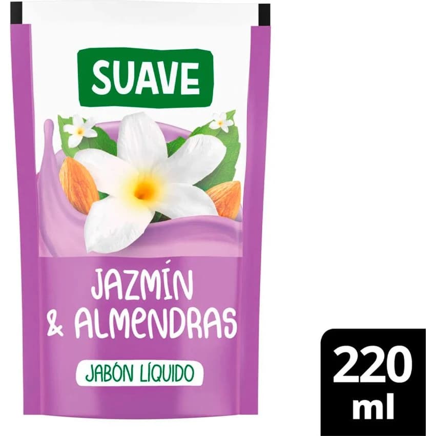 Jabón Líquido Suave Jazmín y Almendras 220 ml