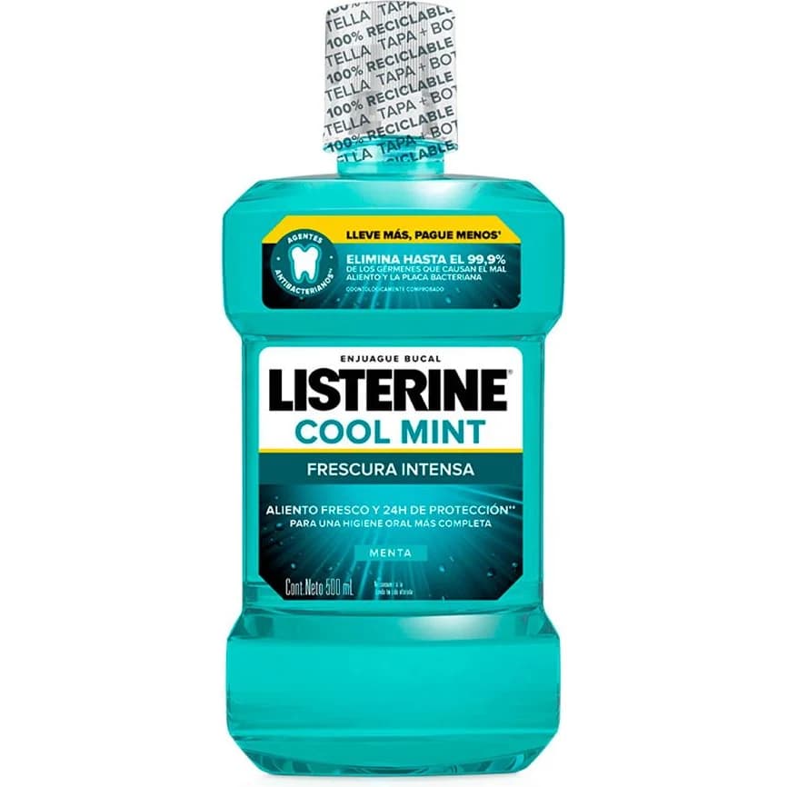 Enjuague Bucal Listerine Cool Mint 500 ml