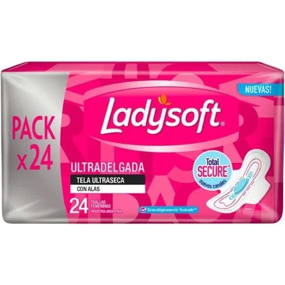 Toallas Femeninas Ladysoft Ultra Protección x24