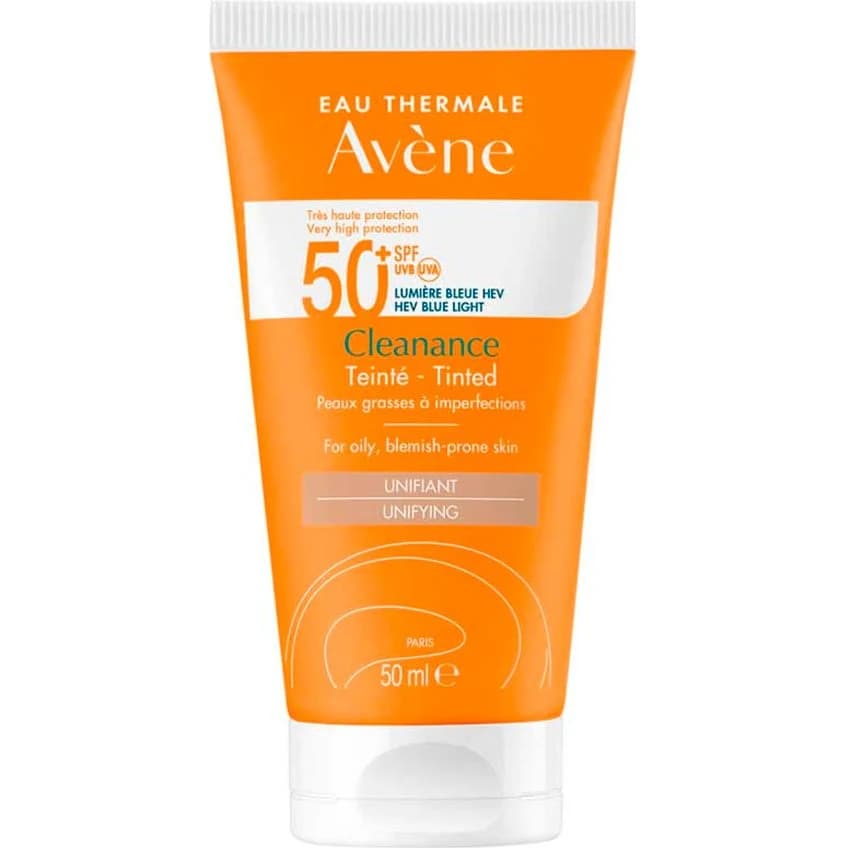 Protector Solar Avène Cleanance Color con Triasorb FPS 50+ 50 ml