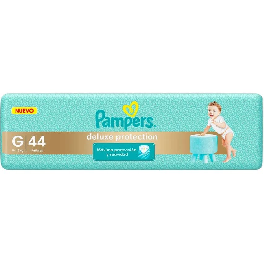 Pañal Pampers Deluxe Protección Grande x 44 piezas