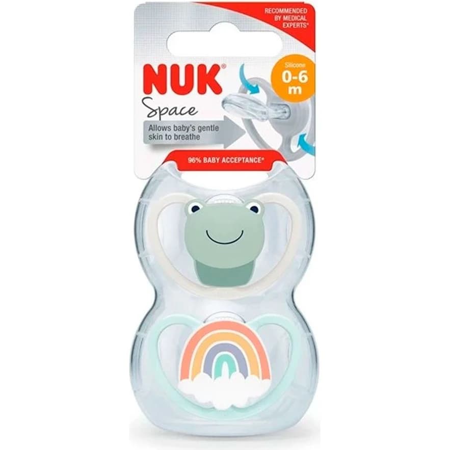 Set 2 Chupetes NUK Space M0