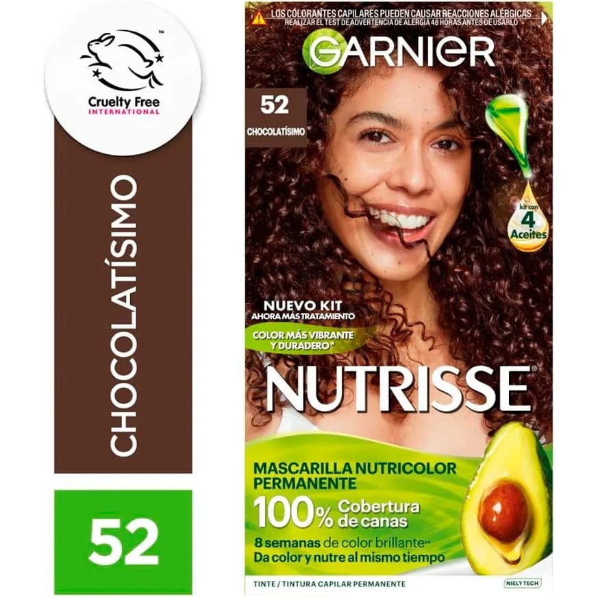Tintura Capilar Garnier Nutrisse Tono 52 Chocolatísimo