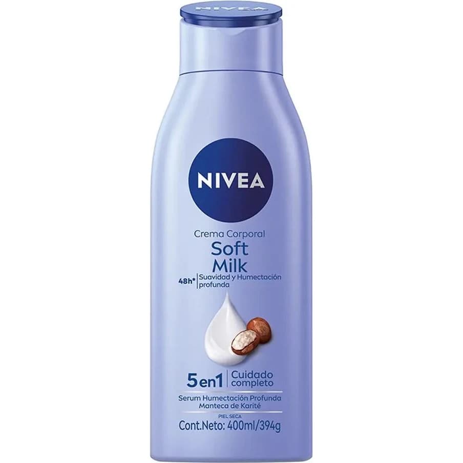 Crema Corporal Nivea Soft Milk 5 en 1 400 ml