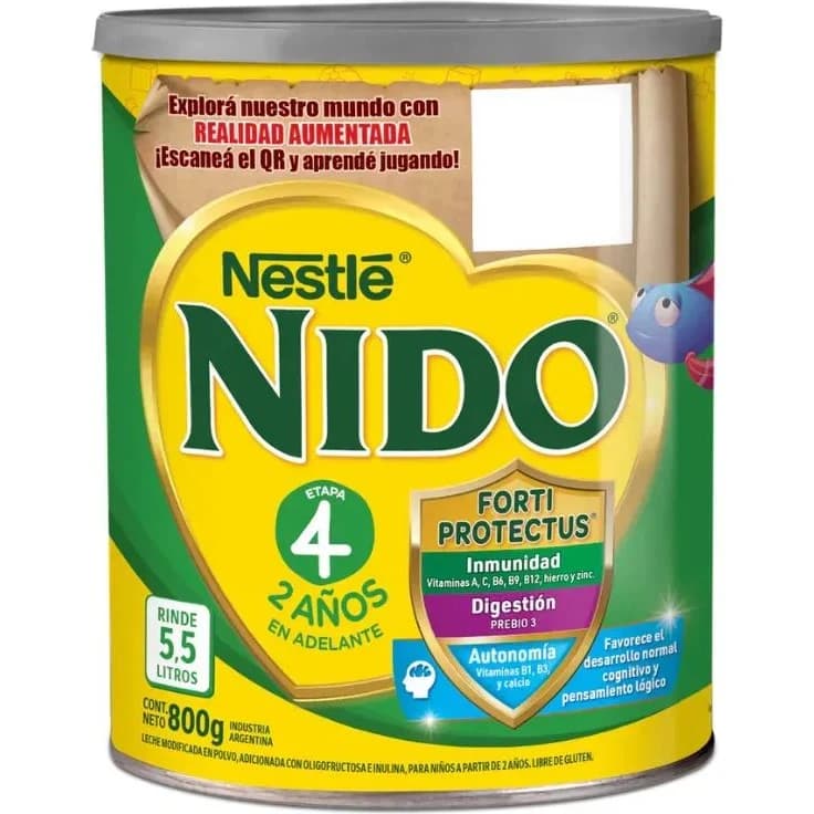 Nido 4 Prebio 3 Formula Infantil 800 g