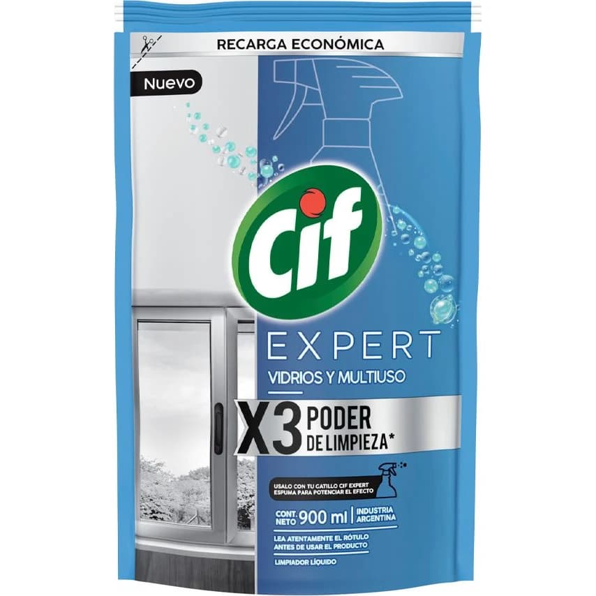 Limpiador de Vidrios Cif Expresión 900 ml