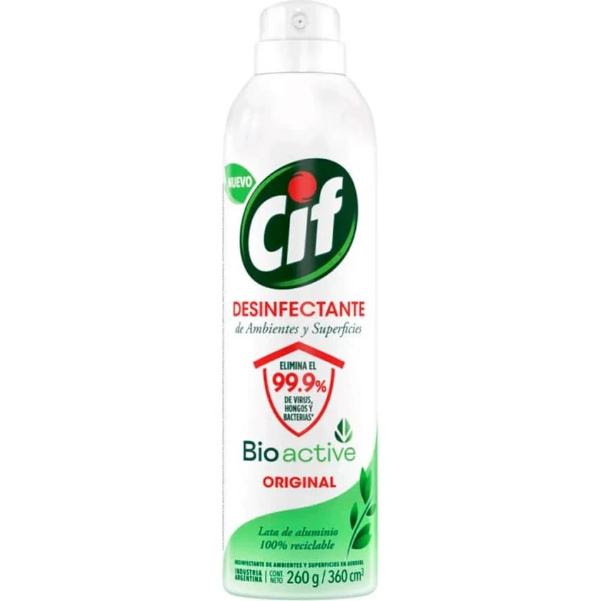 Limpiador Desinfectante Cif Aerosol Original 360 ml