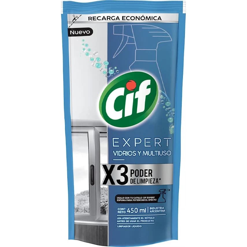 Cif Limpiador de Vidrios Expert Multiuso 450 ml