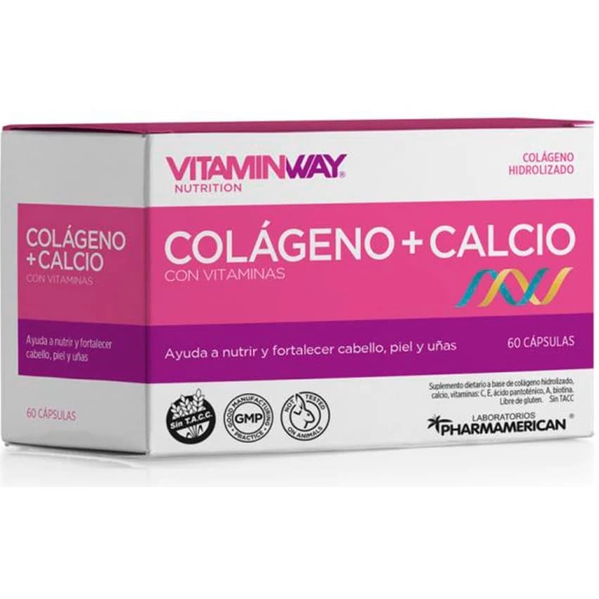 Vitamin Way Colágeno + Calcio 60 Comprimidos