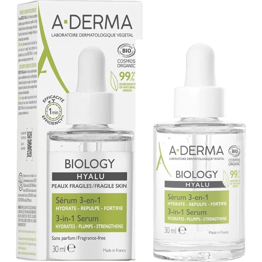 A-Derma Biology Hyalu Serum 3 en 1 30 ml