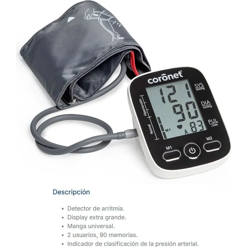 Tensiómetro Digital Automático Coronet Brazo LD527