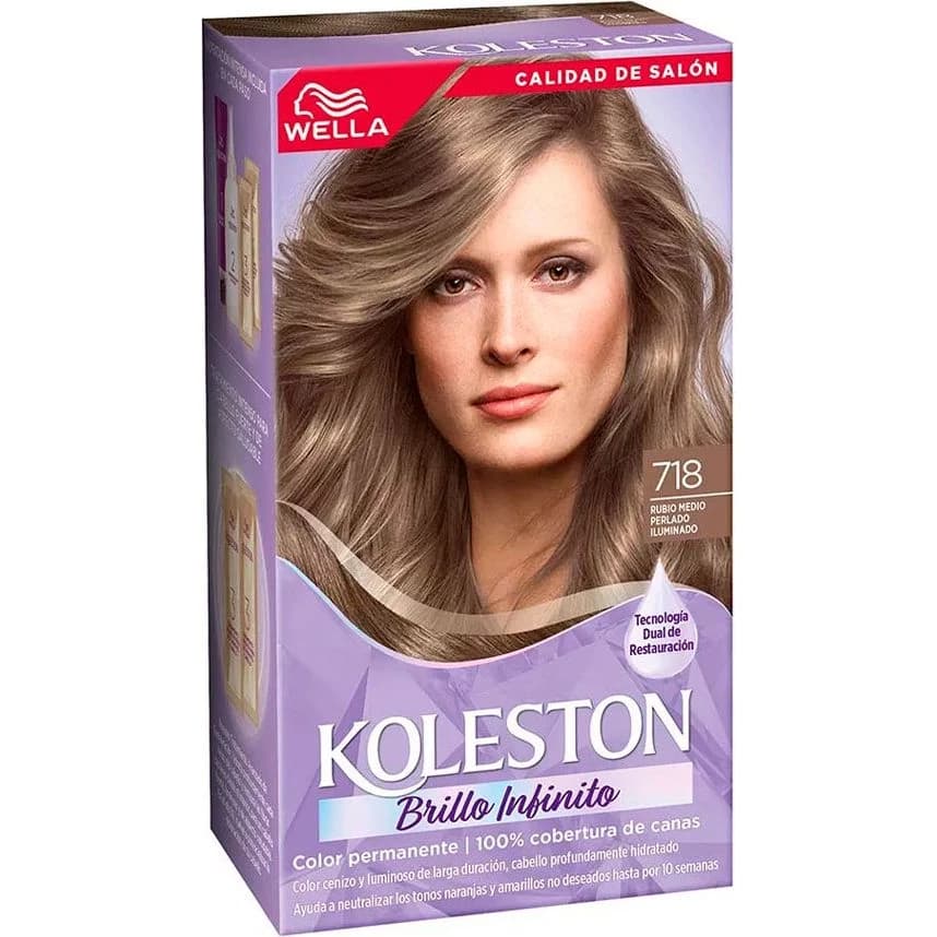 Koleston Kit 718 Rubio Medio Perla