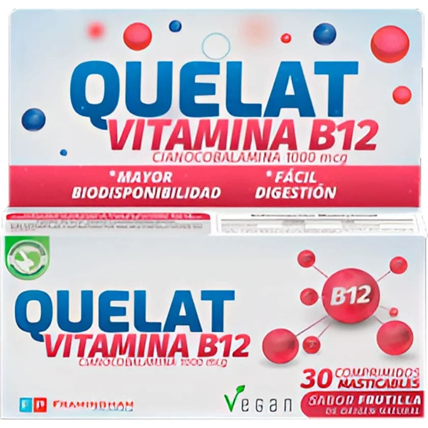 Quelat B12 Comprimidos Masticables 30 unidades