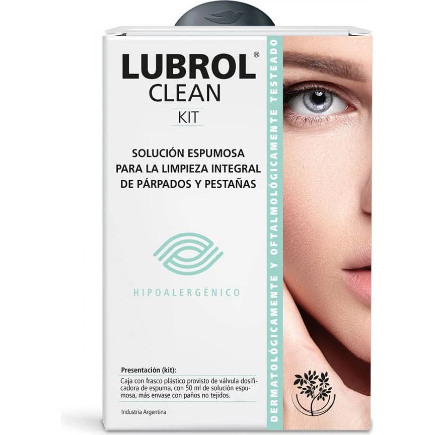 Lubrol Clean Kit Solución Espumosa para Limpieza de Párpados y Pestañas 20 Unidades