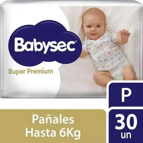 Pañal Babysec Super Premium Talle P x30 unidades