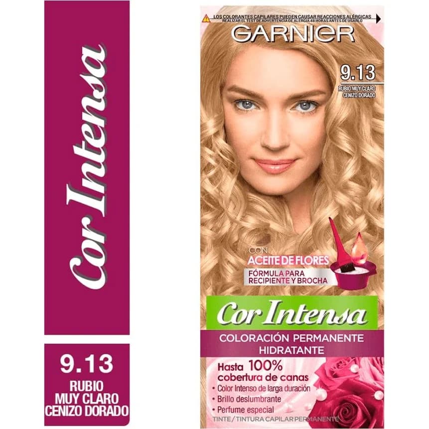 Tintura Capilar Garnier Color Intensa Tono 9.13