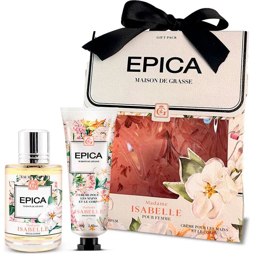 Perfume Epica Madame Isabelle Duo EDP 50 ml + Crema de Manos y Cuerpo 80 g