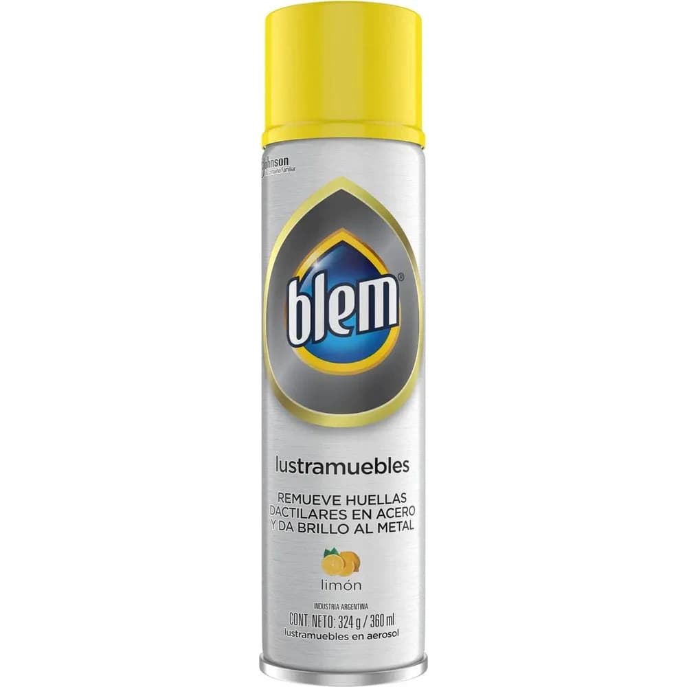 Lustramueble en Aerosol Blem Acero y Metal Limón 360 ml