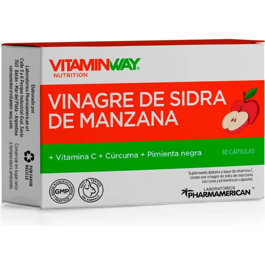 Vinagre de Sidra Vitamin Way Cápsulas 30 unidades