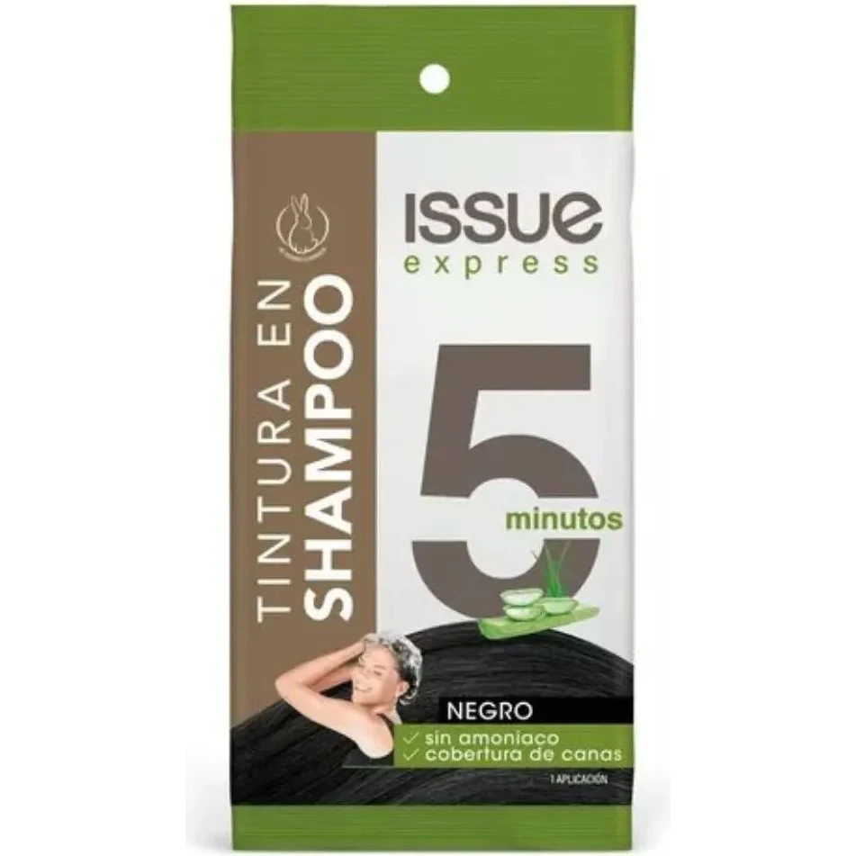 Shampoo de Tocador Issue Express Negro 6 Sobres