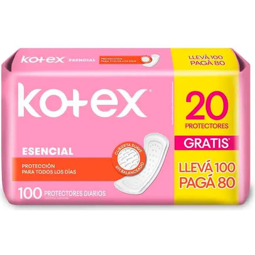 Protector Diario Kotex Esencial x100