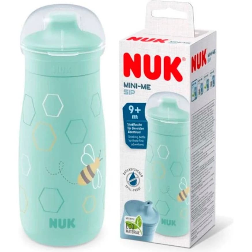 Vaso NUK Mini-Me Sip Abeja Verde 9+ meses 300 ml