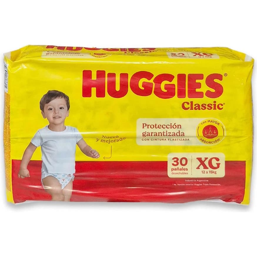Pañal Huggies Classic XG x30