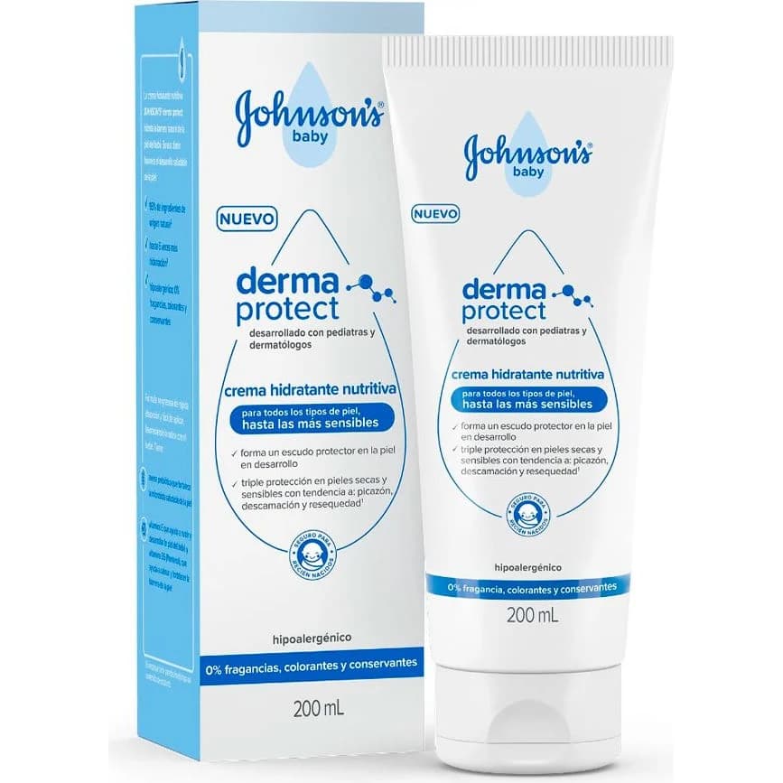 Crema Corporal Johnson's Baby Dermoprotección 200 ml