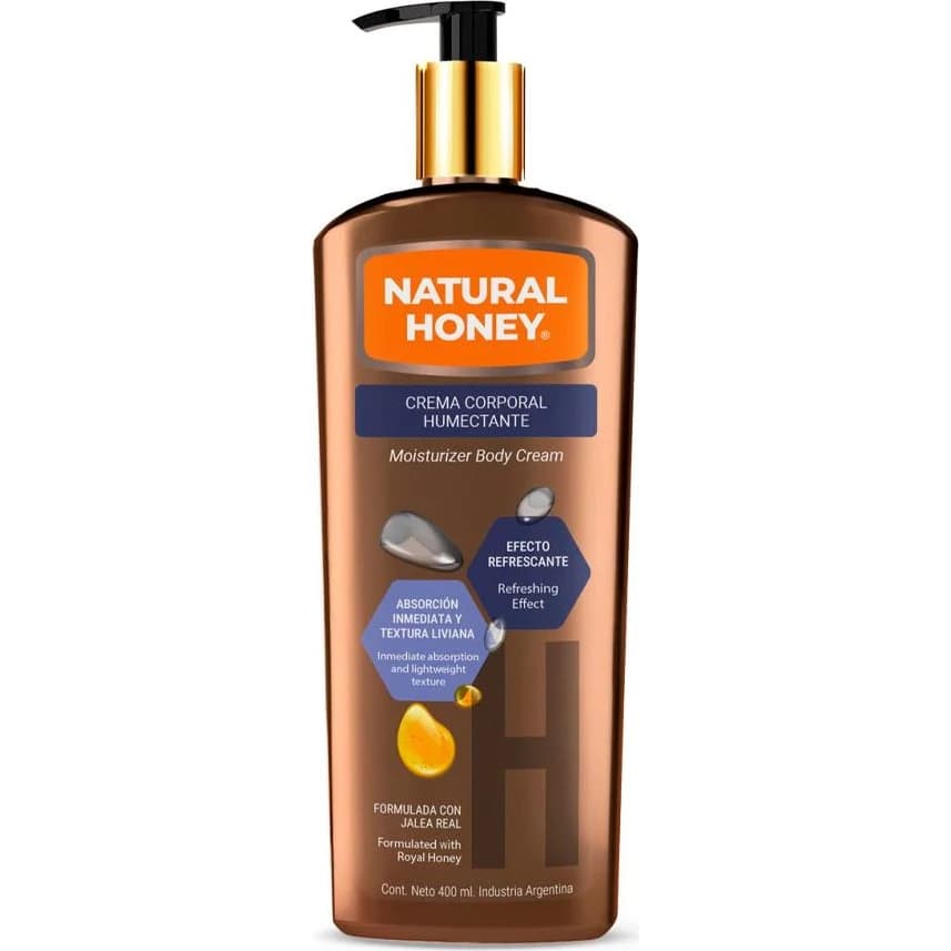 Crema Corporal Natural Honey Refrescante 400 ml