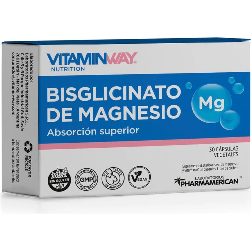 Vitamin Way Bisglicinato de Magnesio 30 Cápsulas