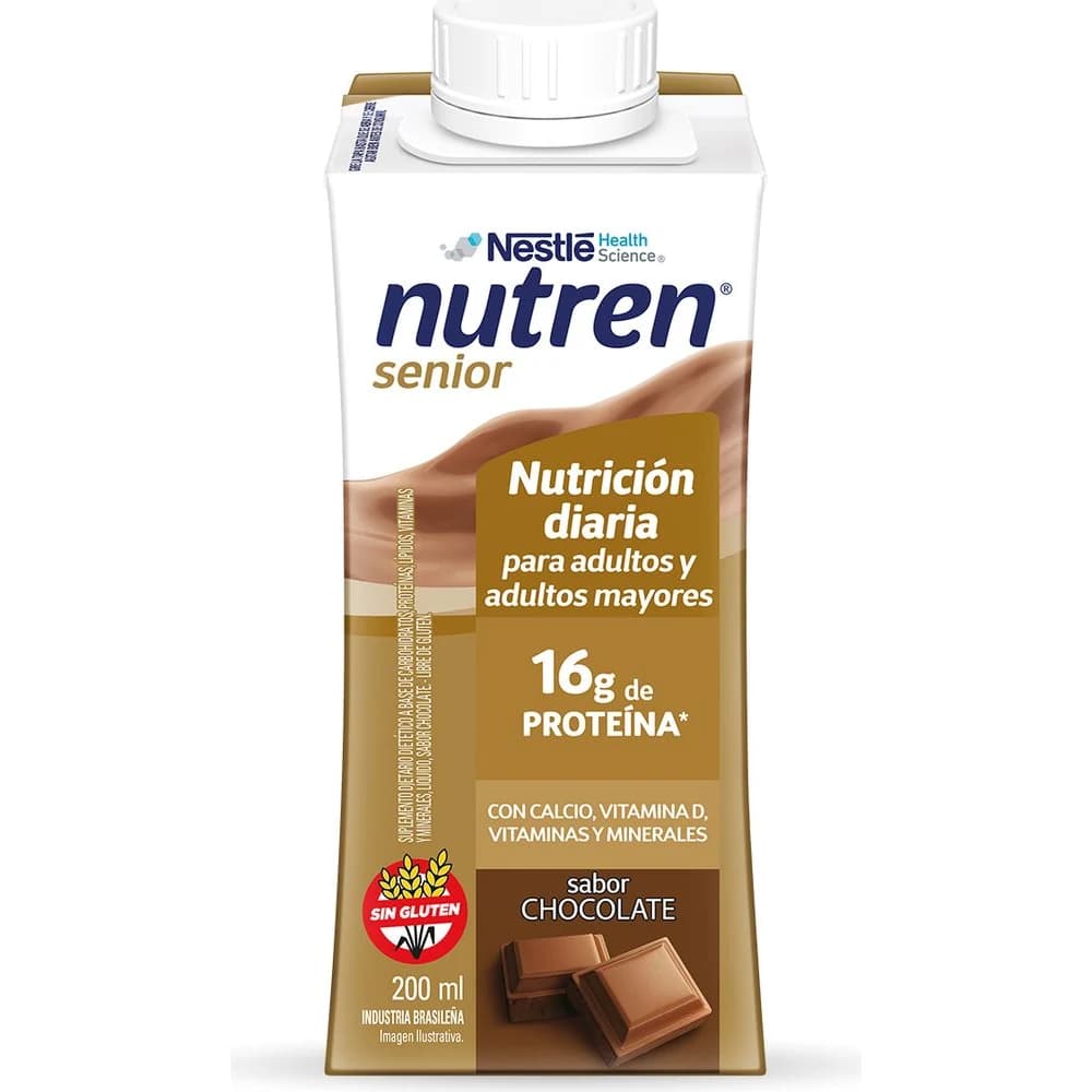 Suplemento Nutricional Nutren Senior Líquido Chocolate 200 ml