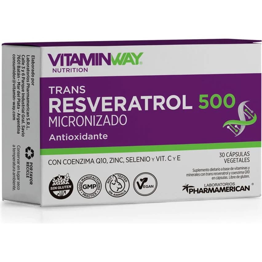 Vitamin Way Trans Resveratrol Cápsulas x 30