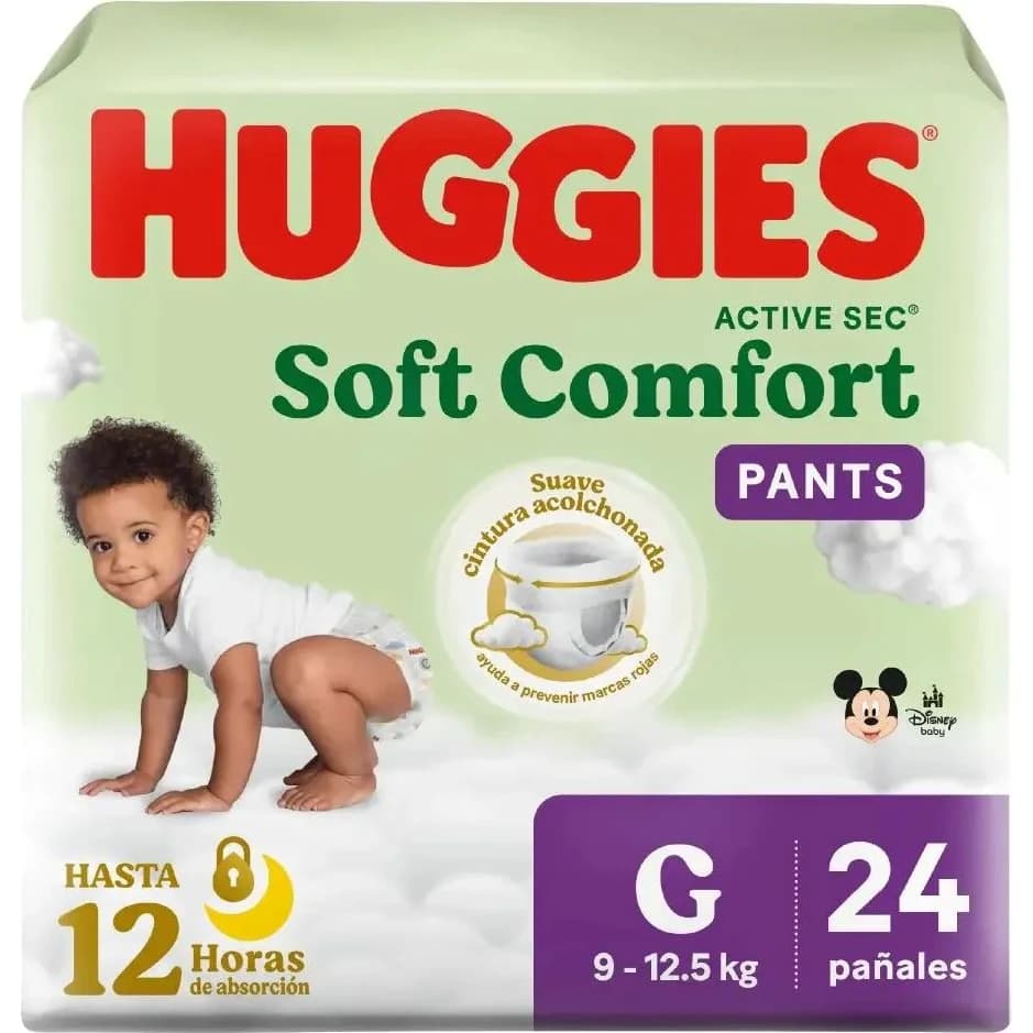 Pañal Huggies Soft Comfort Talle G x24