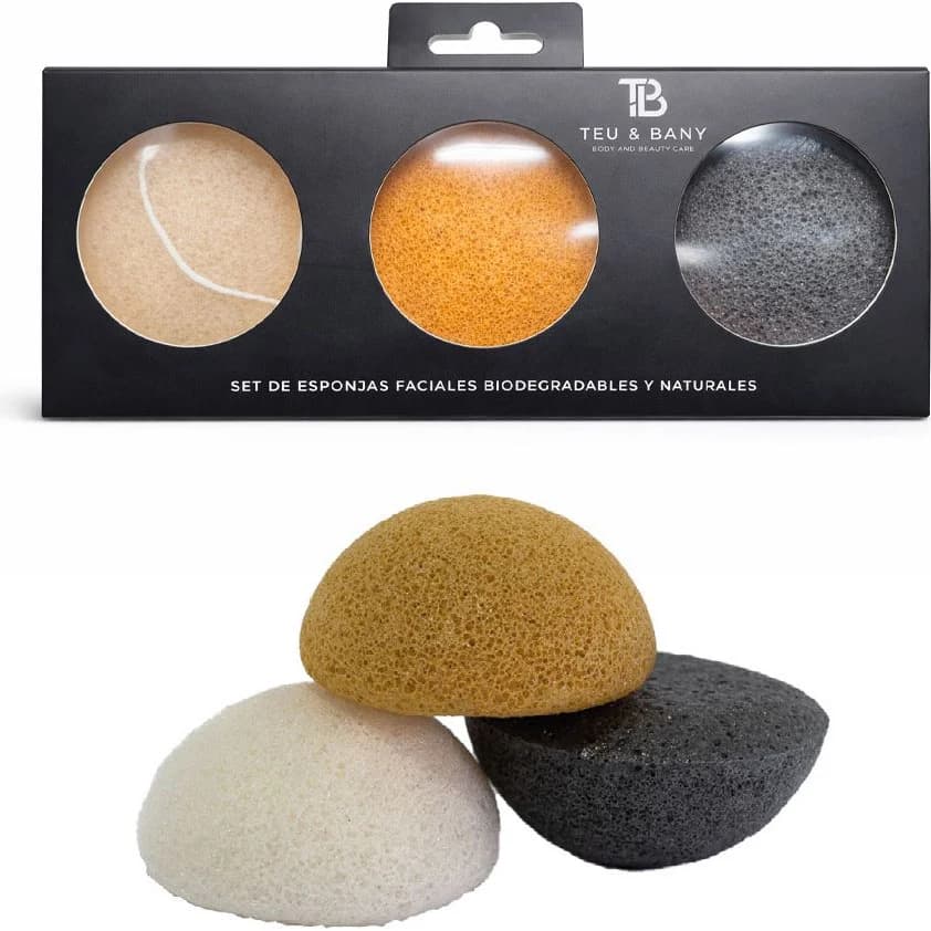 Esponja Facial Biodegradable Teu&Bany Set