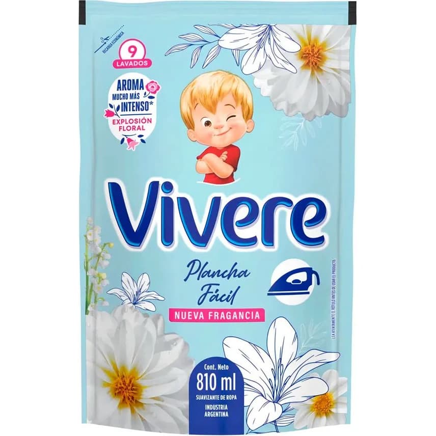 Suavizante para Ropa Vivere Planchado Fácil 900 ml