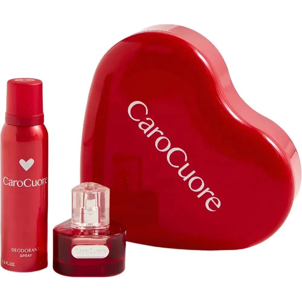 Caro Cuore Rojo Set Colonia + Desodorante