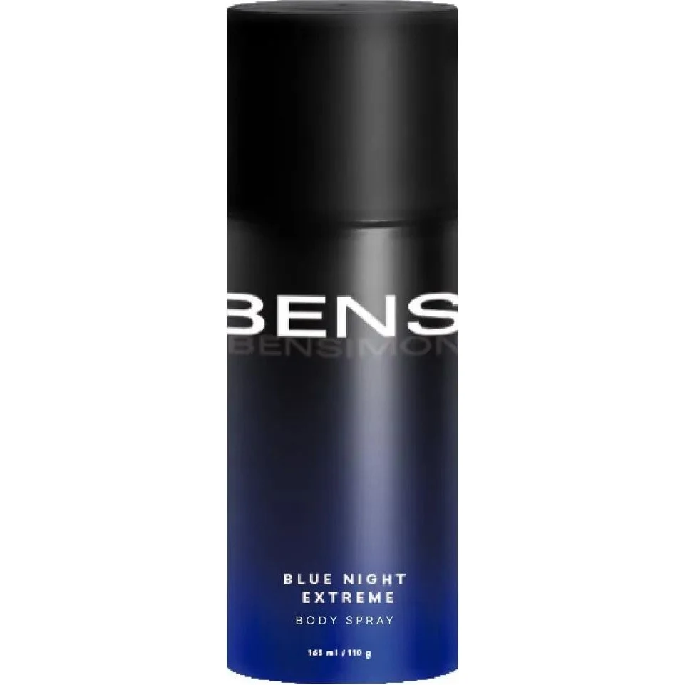Bensimon Blue Night Extreme Body Spray Masculino 165 ml
