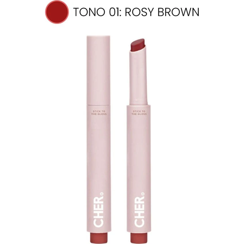 Bálsamo Gloss Cher Dieciocho Rosy Brown