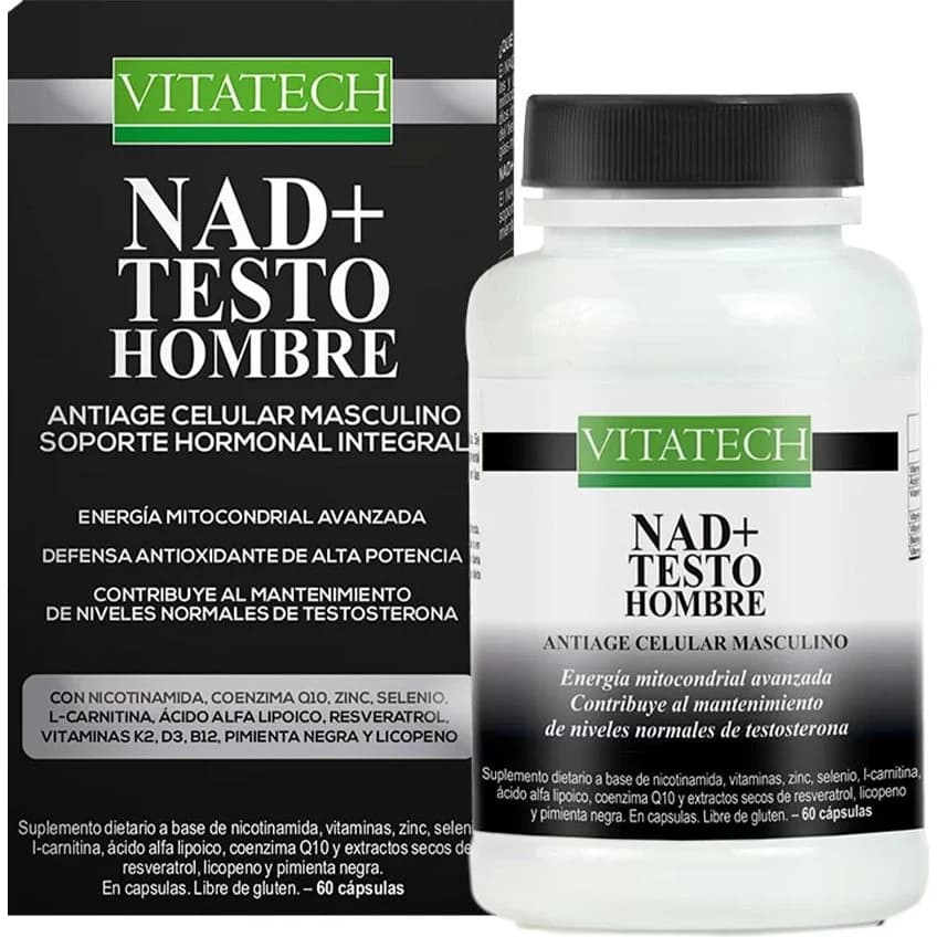 Vitatech NAD+ Testosterona Hombres 60 Comprimidos
